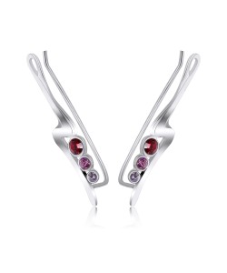Silver Earring Pretty Stone EL-109